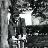 Bill Seidman on a bike